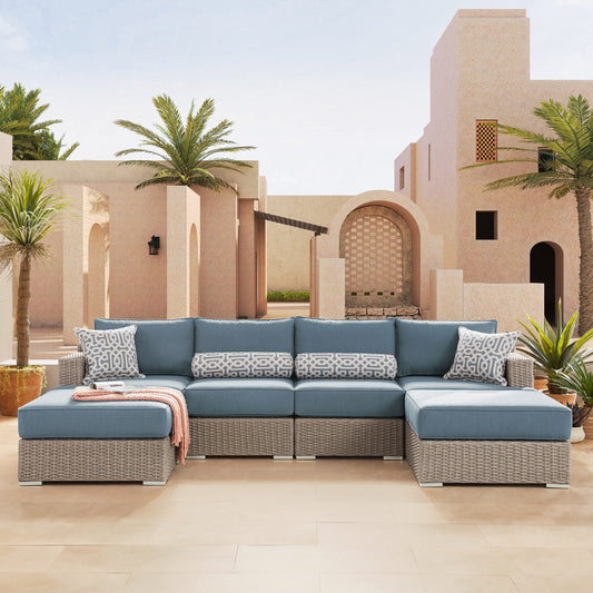 Sirio Niko 6-Piece Modular Outdoor Patio Seating Set