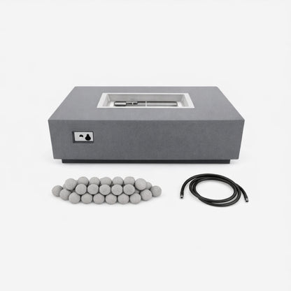 Concrete Fire Pit Table - Rectangular