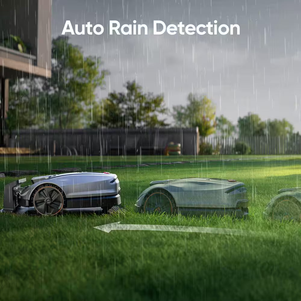 X5 Wireless 8 In. Robot Lawn Mower 0.5 Acre / 21500 Sq. Ft., All-Wheel-Drive, App Control, AI Obstacle Avoidance and RTK