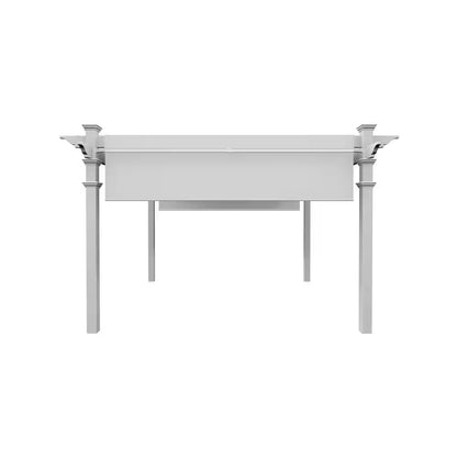 144"L X 144"W X 106"H Vinyl Monterey Canopy Pergola, White, VA42073