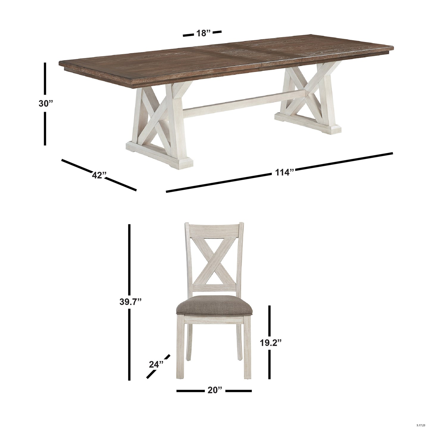Newport 9-Piece Dining Table Set